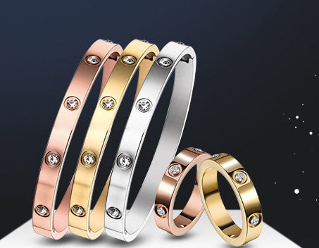 Wholesale Stainless Steel Bracelet Bangle Crystal Cuff Special Charm Fashion Bracelets Jewelry