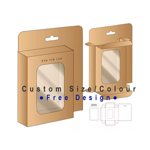 Gift Window Custom Perfume Clear Printed With See Through Creative Packaging Hanging Electronic Product Packing Box