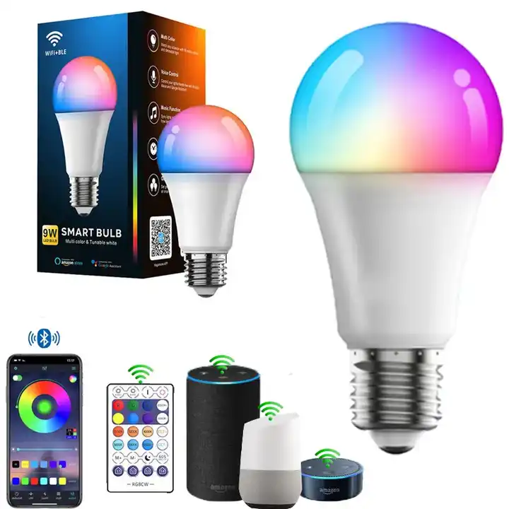 Smart Bulb Alexa Wifi Smart Bulb Controlled By Tuya App Alexa And Google