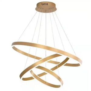 Simple acrylic ring pendant lighting LED hanging Chandelier Remote Dimmable Indoor Lighting multi-circular LED chandelier