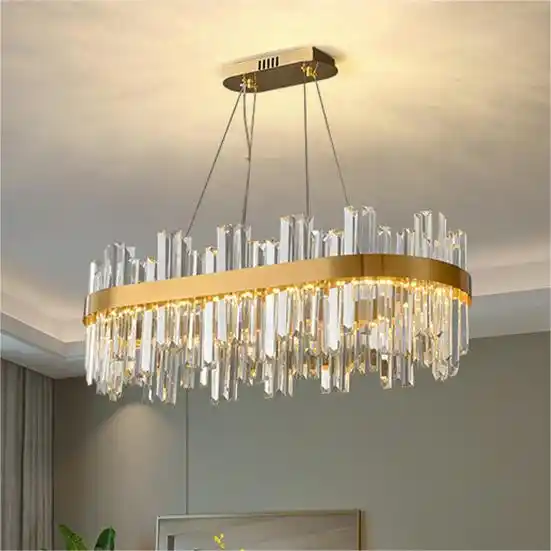 Hot sale LED Chandelier Living Room Chandeliers Rectangular Kitchen Fixture Frosted Matte Glass Entryway Chandelier