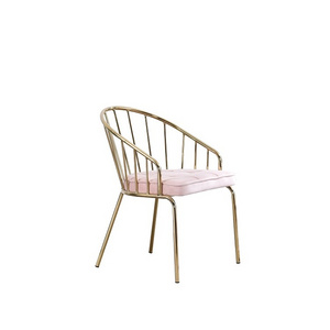 Trending Design Iron Gold Polished Chair Customized Shape And Size Chair For Kitchen And Dining Room Use