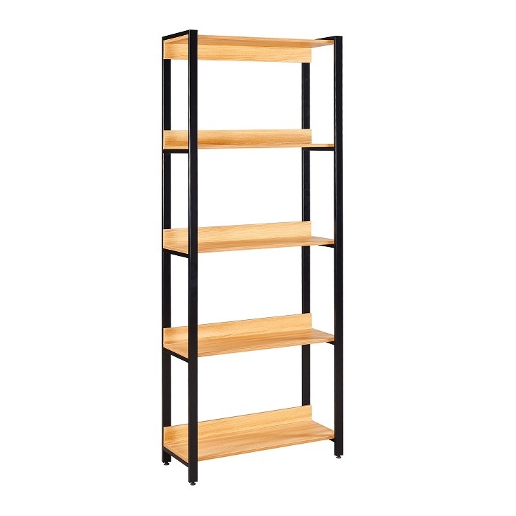 New design modern Multi-layer optional display racks vertical wall industrial luxury office bookshelf With baffle