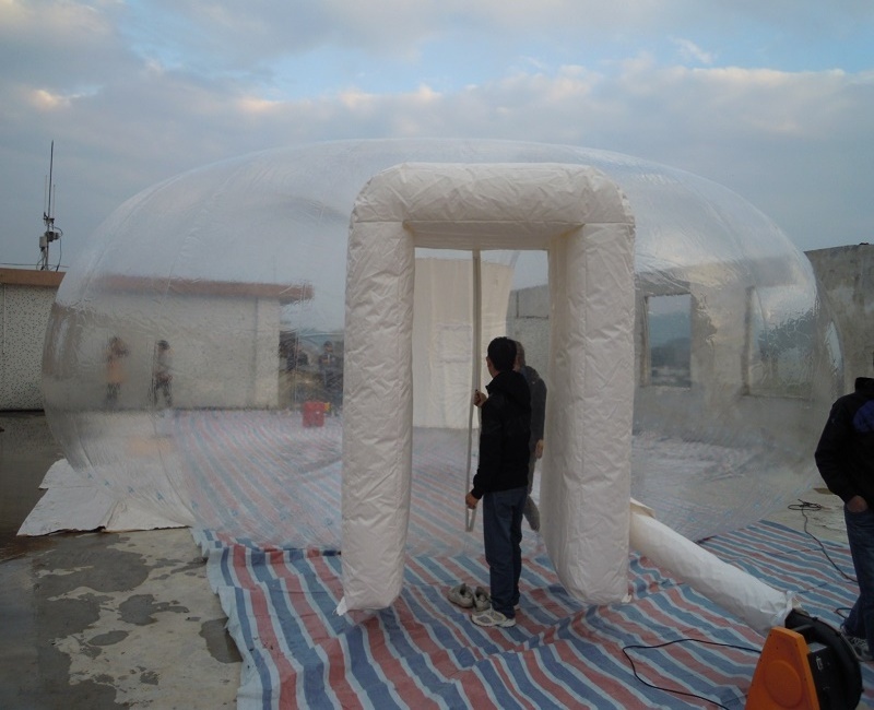 inflatable transparent big bubble tent, dome tent wtih best quality