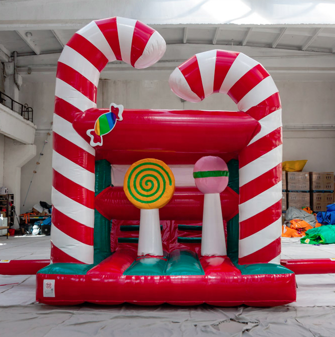 Factory prices Inflatable Christmas Bouncer slide combo house with custom design