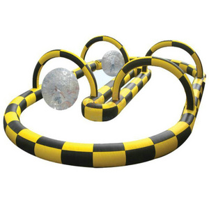 hot sales inflatable race track for zorb ball and car sports