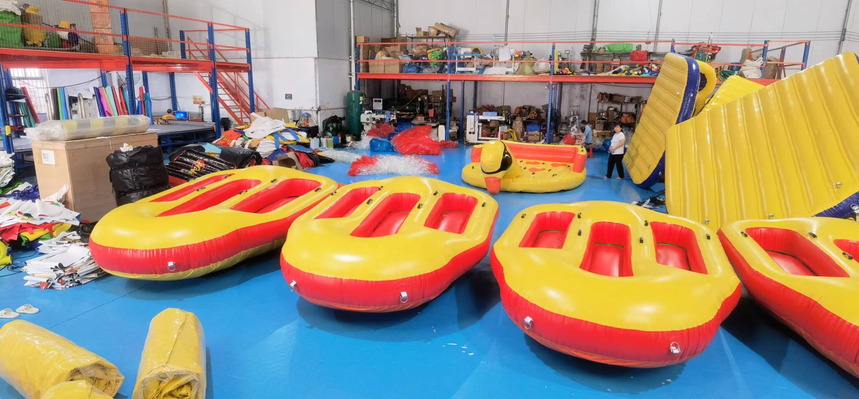 3 persons inflatable flying donut boat,inflatable flying towing game with high quality