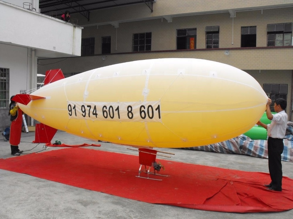 manufacturer inflatable advertising RC blimp/zeppelin with high quality