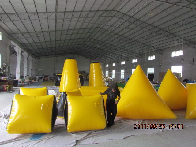 high quality inflatable customized design paintball bunker for shooting sport game