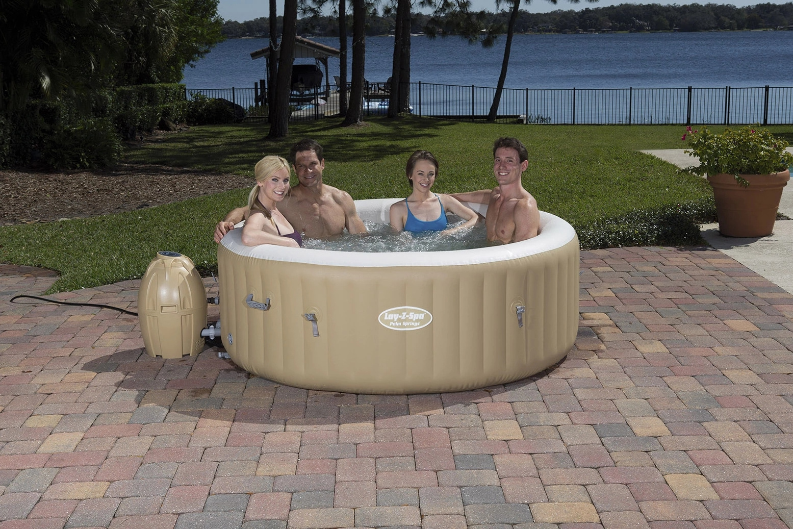 Most Popular Mini Jazzy Inflatable Jacuzzi Spa Bathtub Air Jet Outdoor Swimming Pool for Adults