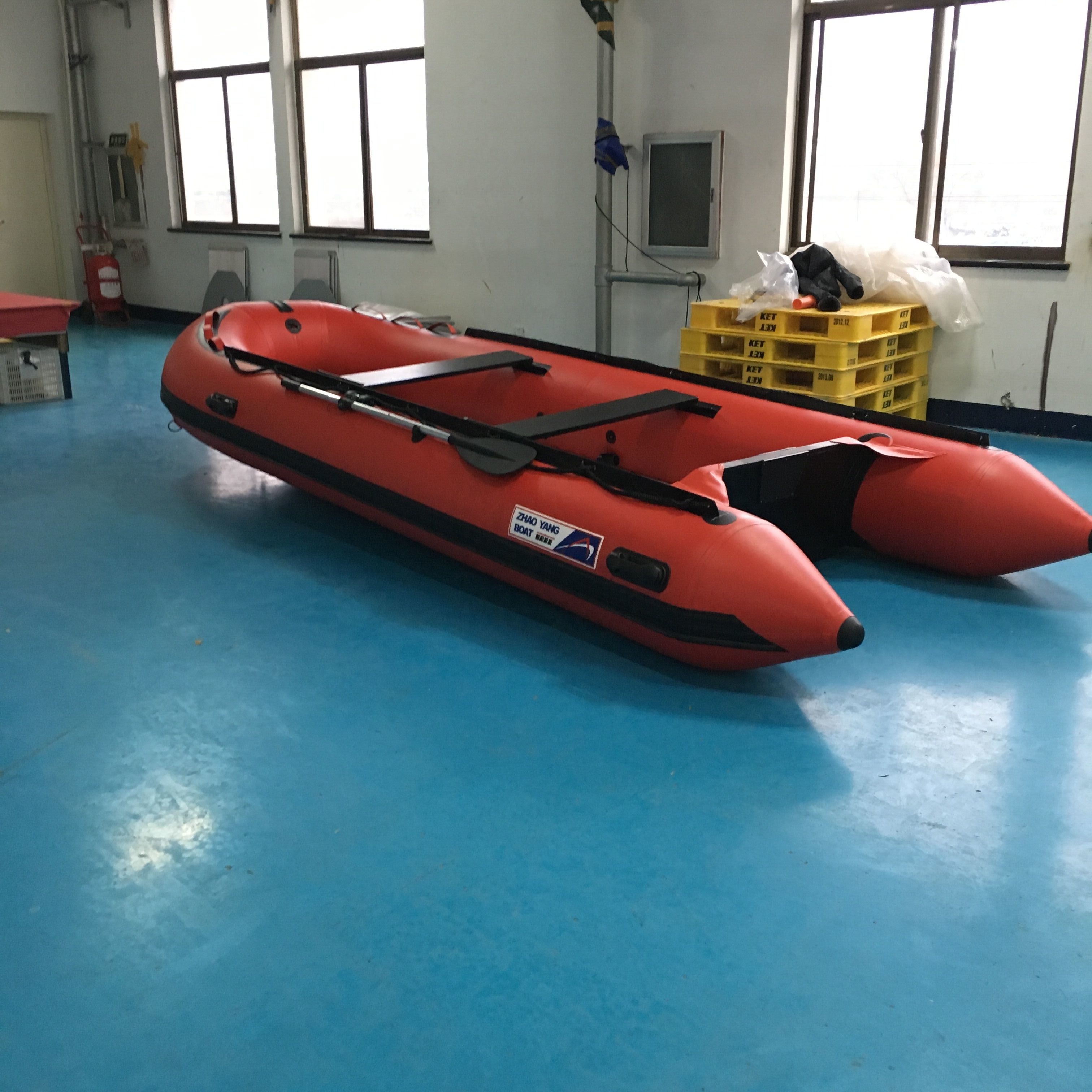 best and funny inflatable motor rubble boat with Aluminium floor