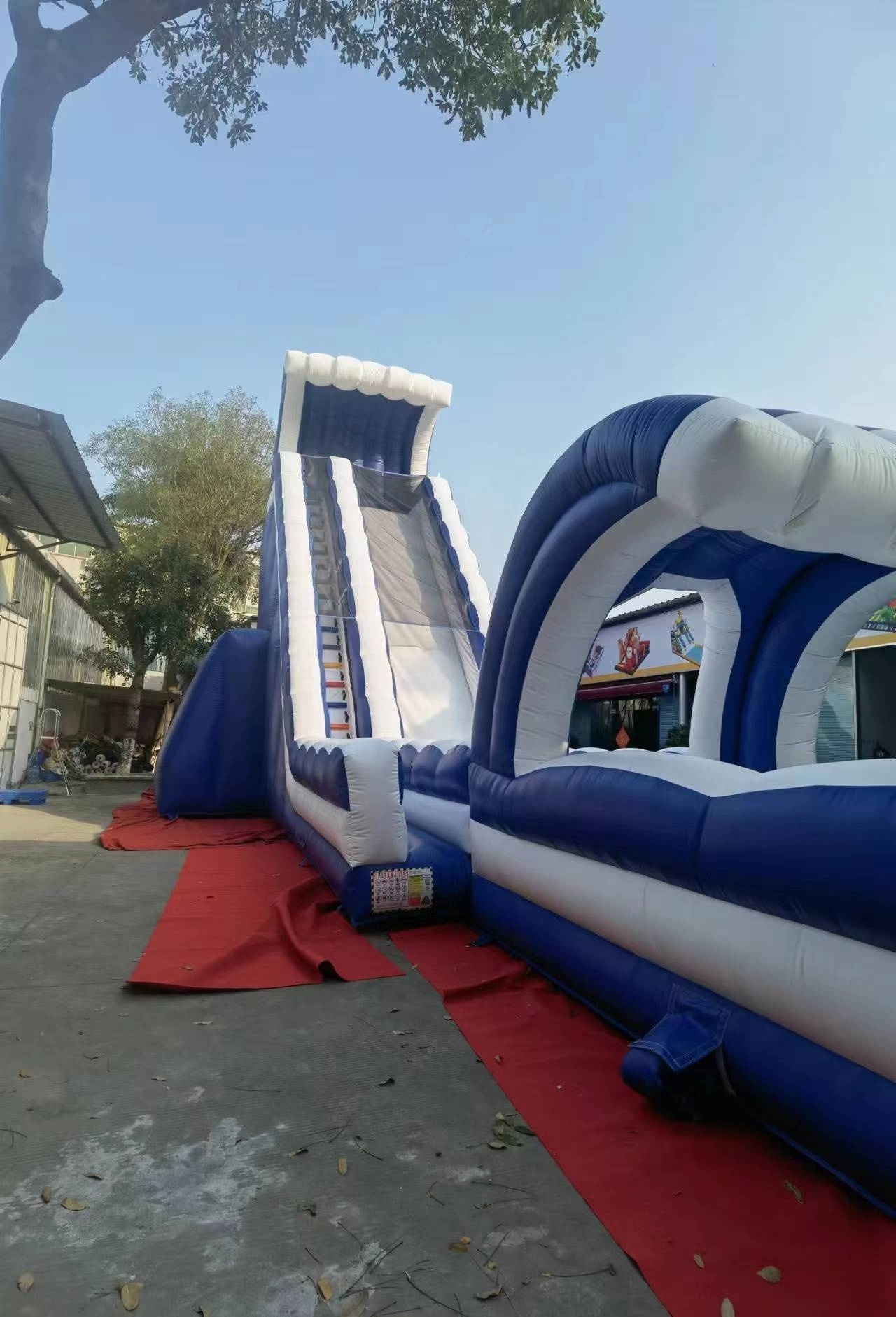 Outdoor amusement park giant big inflatable water slide,inflatable pool slip slide giant crazy juegos inflables tobogan slide