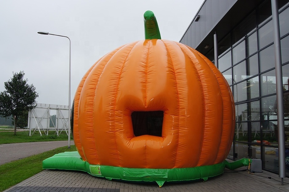 giant inflatable halloween pumpkin bouncy castle,inflatable pumpkin bouncer for festival