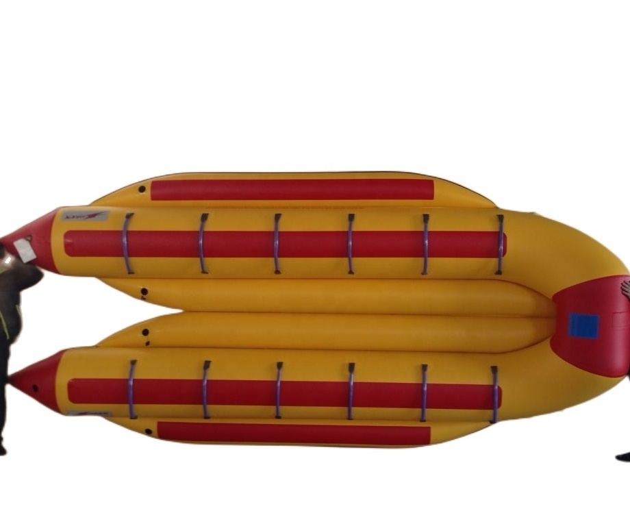 hot water towable banana boat,commercial use Double lane Inflatable Banana Boat with best quality