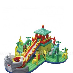 big animal park theme inflatable playground,inflatable soft playground with custom design