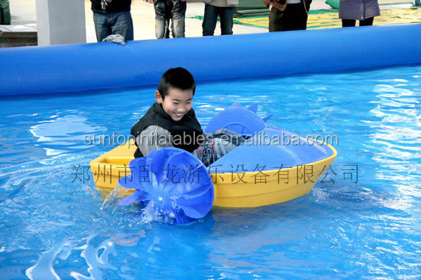 inflatable big pool for water waking ball, bumper boat with 0.9mm PVC tarpaulin best quality