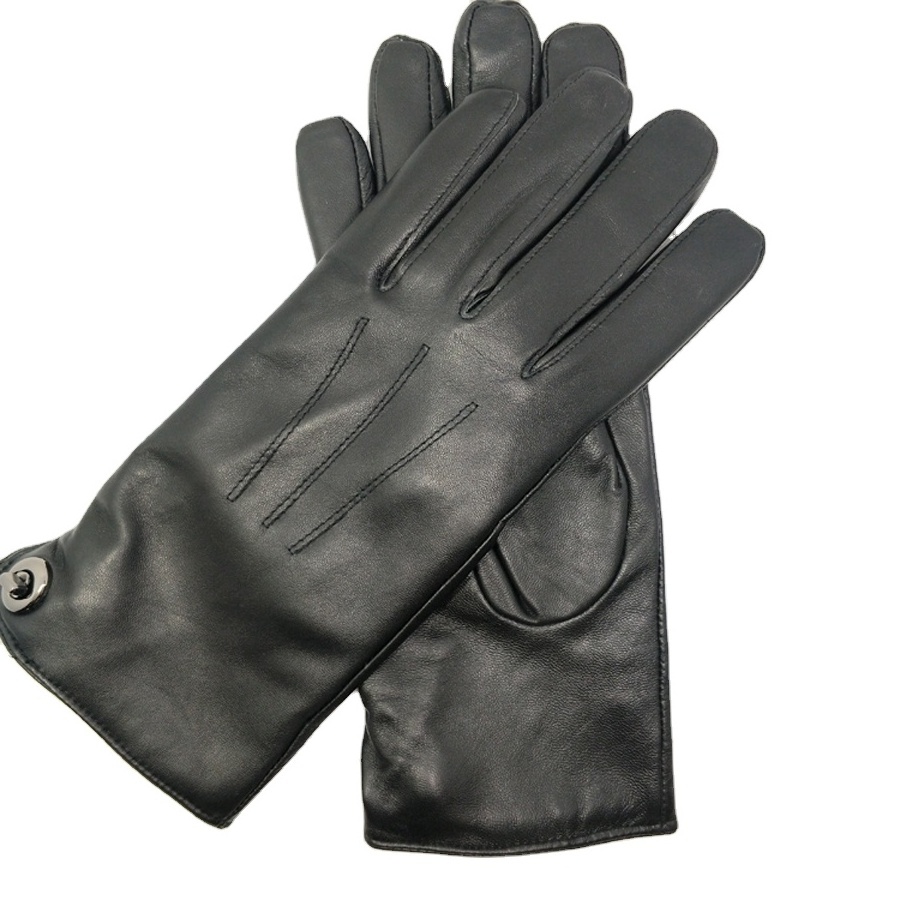 High Quality Genuine Leather Sheepskin Winter Warm Cycling Gloves Suitable For Daily Life And Work Gloves