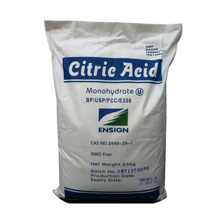 citric acid mesh size 30-100 bulk citric acid anhydrous from anhui suntran citric acid monohydrate