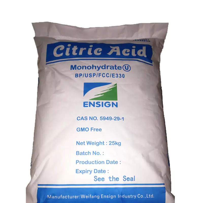 grado el acido citrico citric acid monohydrate /anhydrous citric acid 30-100mesh Acide Citrique weifang ensign industry co.