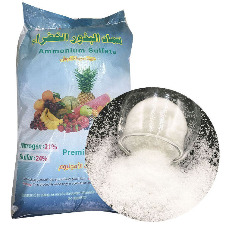 White Granule Nitrater Fertilizer Ammonium Sulphate (NH4)2SO4 crystalline granular Ammonium alum powder food grade