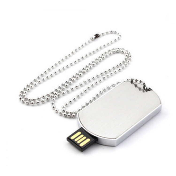 Metal USB Flash Drive 64 Gb Thumbdrive Flash Memory Stick 128 GB Jump Drive  Pendant Necklace with Key