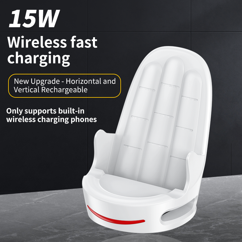 PU sofa shape 15W DESKTOP STAND WIRELESS CHARGER mobile phone multi-function charger Fast Phone Charging Stand Holder