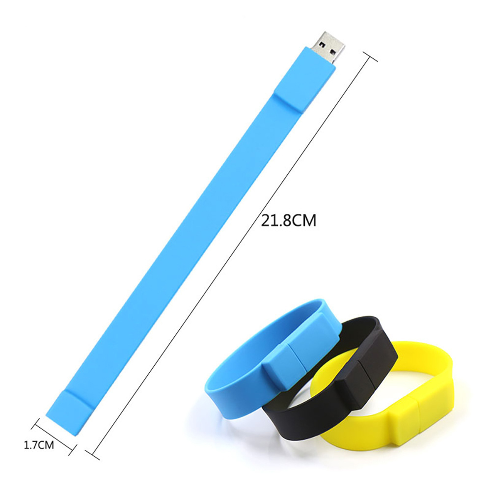 Silicone Bracelets USB Flash Drive 1TB Memory stick Stretch Unisex Wristbands for Women Men Gifts U disk Promotion