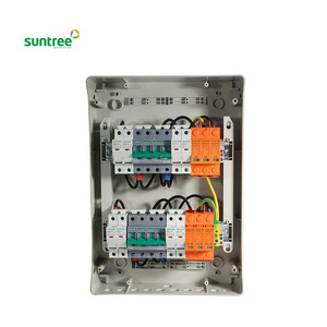 rooftop solar panel dc pv 4 2 3 string electrical combiner box  with disconnect