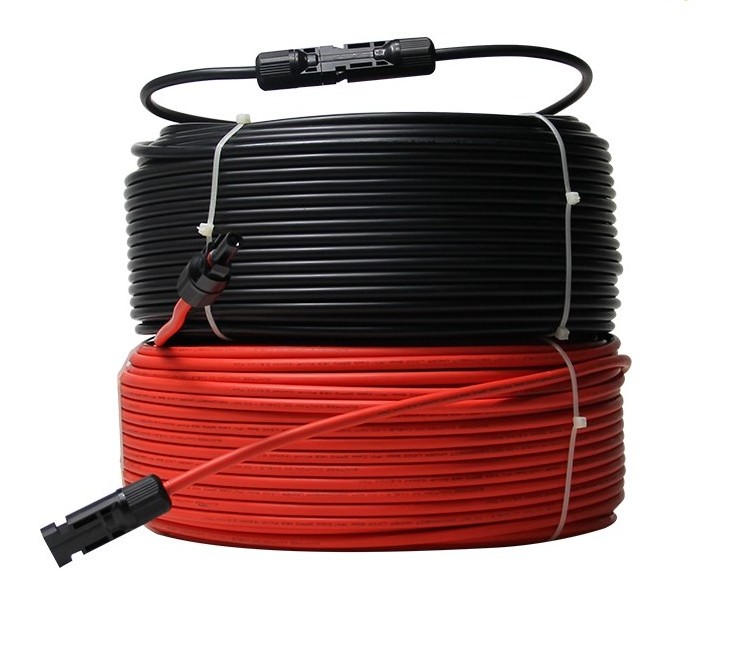 TUV Approval Suntree 2 Core Double DC Solar Cable Core 6.0mm2 DC Solar Cable twins core power cable wire electric