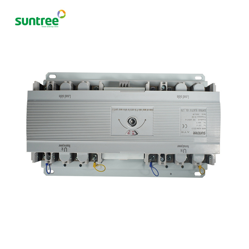 AC 220V ATS PV System Power Use Din Rail Photovoltaic Solar Power Dual Power Automatic Transfer Switch