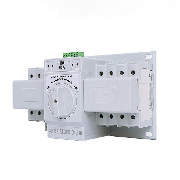 Factory Price 4P 50A ATS 63 Amp AC DC Automatic Transfer Switch