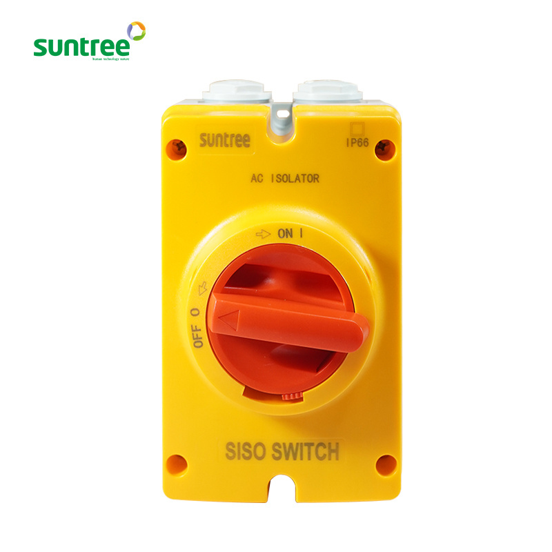 Suntree high quality ac 415v weatherproof isolator switch