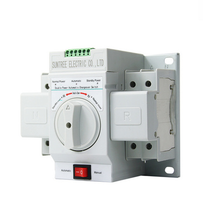 MCB Type Dual Power Automatic Transfer Switch AC Changeover Switches