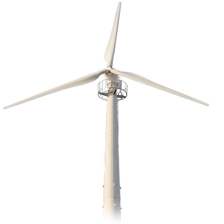 120KW Wind Turbine Permanent magnet direct drive, three blades, horizontal axis, upwind