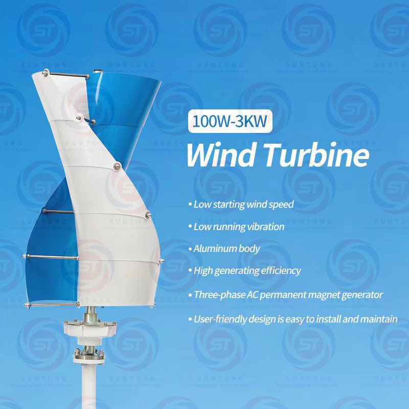 Renewable Energy Wind Generators Fan Turbine 100w 200w 300w 400w 500w 1kw Wind Turbine Wind Power Generation System