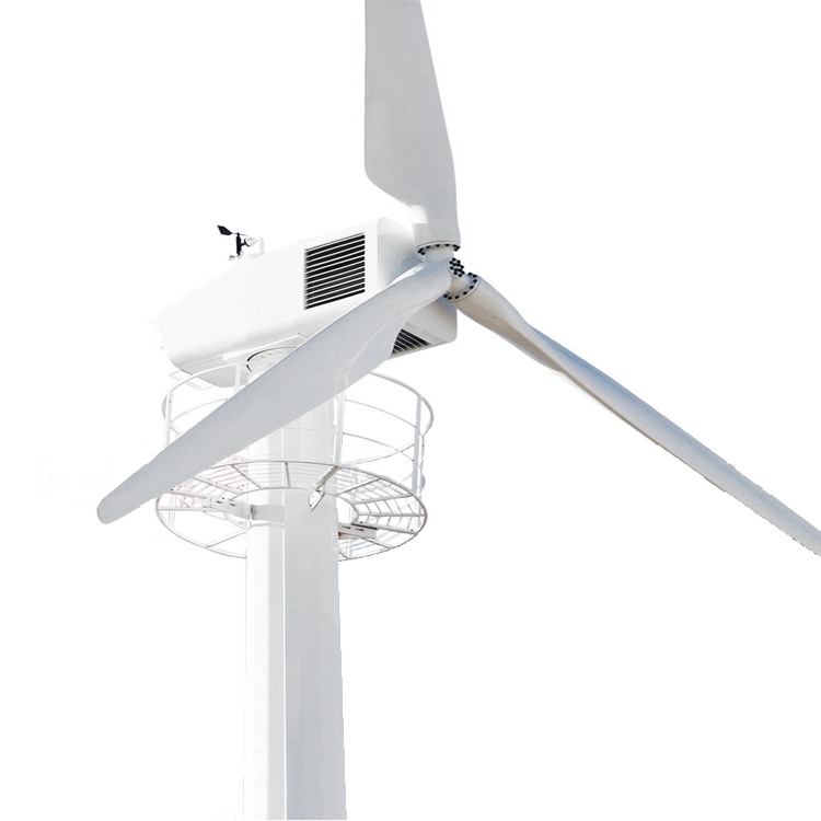 120KW Wind Turbine Permanent magnet direct drive, three blades, horizontal axis, upwind