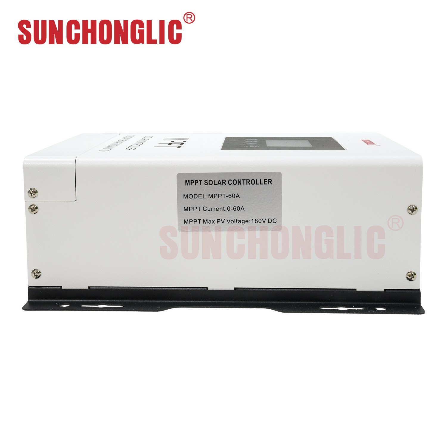 Sunchonglic 12v 24v 48v 60v auto 60A Lead Acid Gel Life Po 4 Li-ion battery charging controller mppt solar charge controller