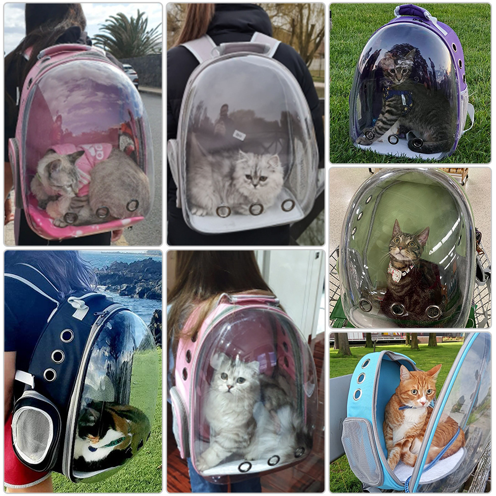 Luxury Airline Approved Traveling Cat Bag Backpack Pet Cages Carrier