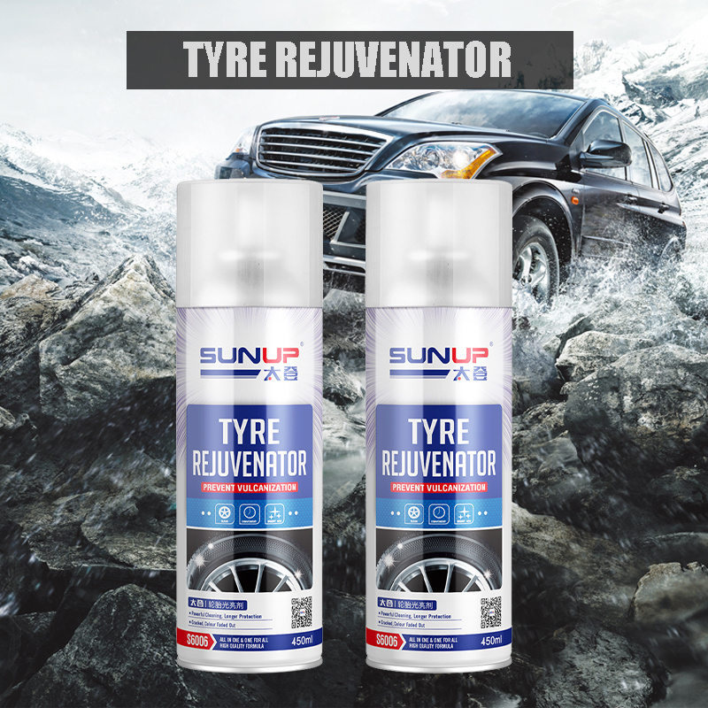 High Gloss Car Care Tire Coating Shine Custom Tire Polish Spray Tire Shine With Black Shining Silicone Wax