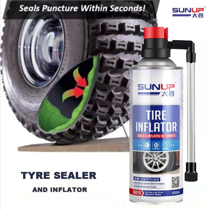 Aerosol car tire inflator tyre puncture repair and fix tire sealer inflator spray for car care