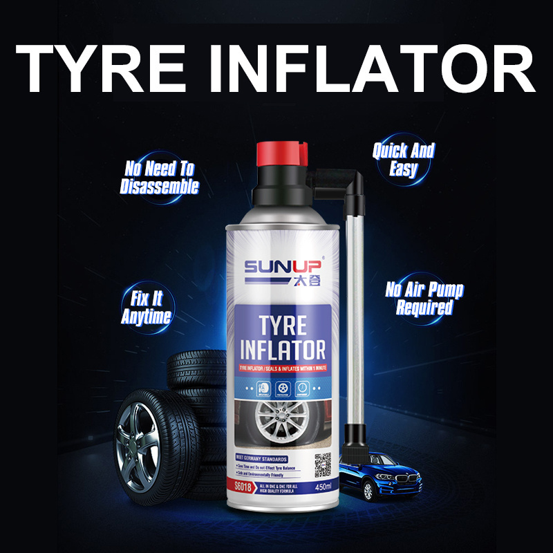 Aerosol car tire inflator tyre puncture repair and fix tire sealer inflator spray for car care