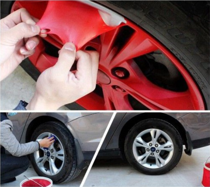 Removable Dip Rubber Silicone Paint  Peelable Wheel Rubber Spray Paint