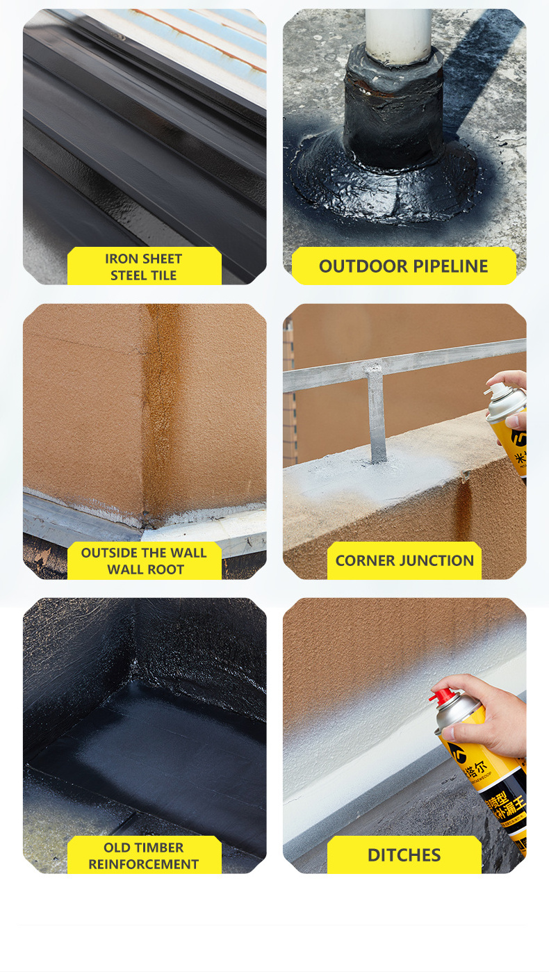 Waterproofing Anti Leaking Sealant Spray Paint Fix Repair Leak Waterproof Leak Sealer Spray