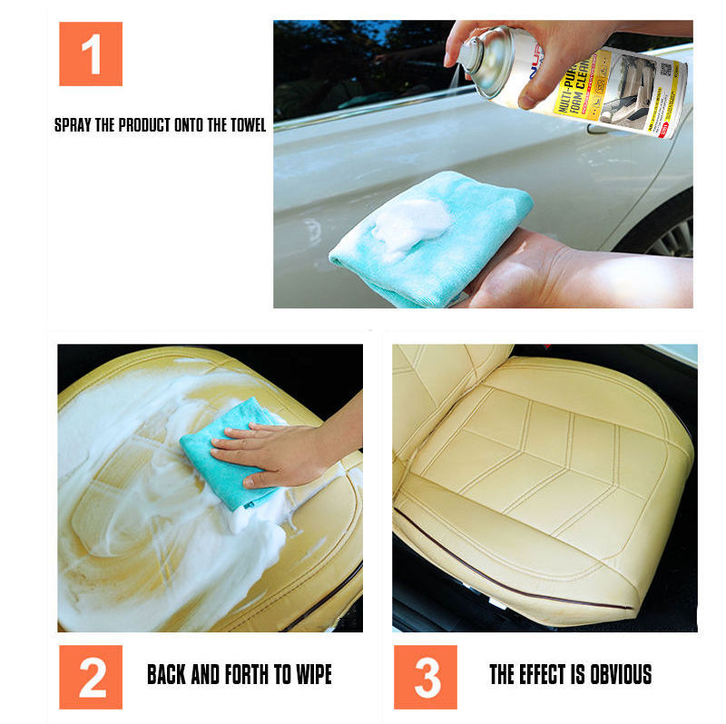 Car Care Interior All Purpose Foam Cleaner Spray Car Seat Wash Foam Cleaner For Home Car