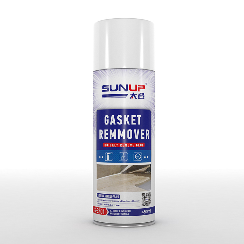 Gasket remover for silicone remover spray