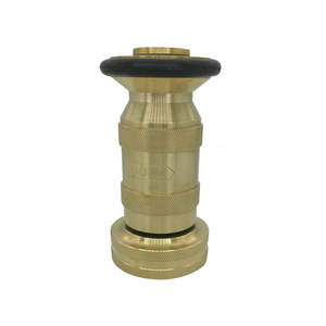 1-1/2" NST/NH Fire Hose Nozzle Brass Fire Equipment Heavy Duty Industrial Jet Fog Spray Nozzle