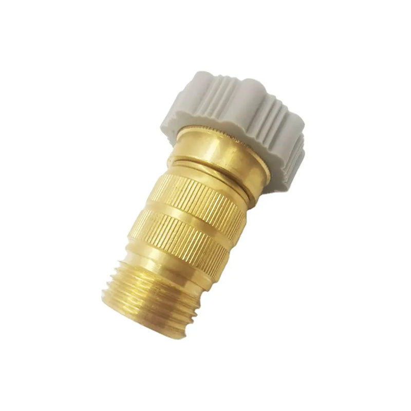 Brass Inline Water Pressure Regulator 3/4'' GHT Lead Free Brass Inline Pressure Reducing Valve For RV Plumbing System