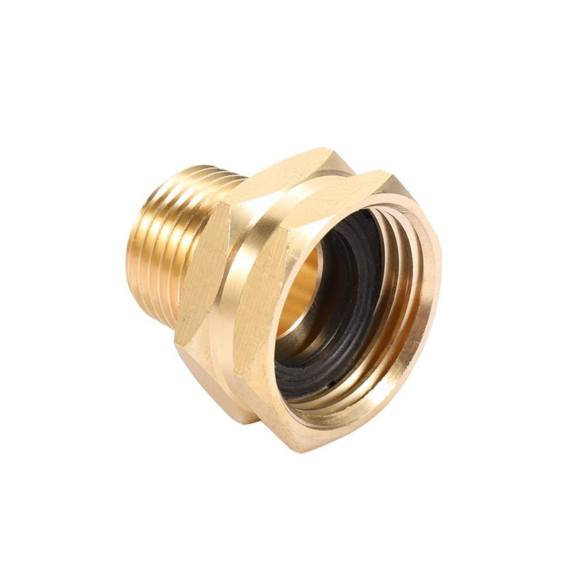 Brass Garden Hose Fitting Male To Female Brass Adapter 3/4'' GHT Female To 1/2'' NPT Male