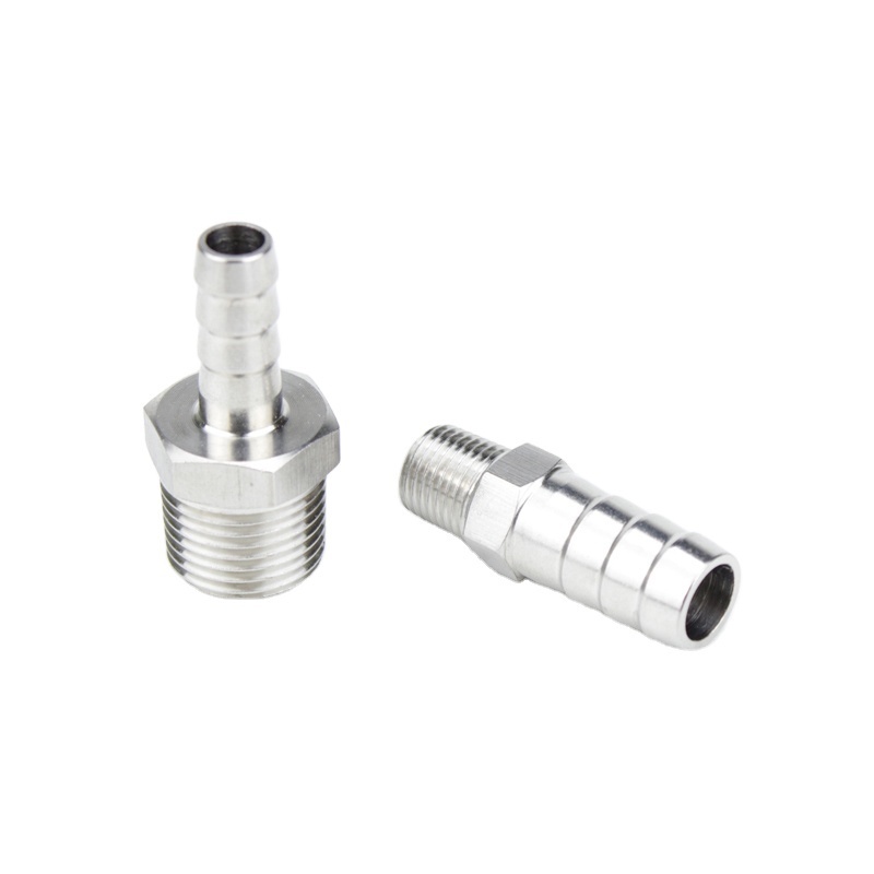 Stainless Steel Custom Size Male Hose Adapter Hose Nipple Barbed Adapter