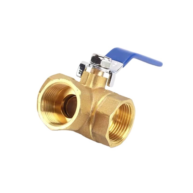 Brass 3 Way Ball Valve DN25 L Type T Type Three Way Ball Valve